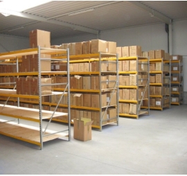 Rayonnage industriel Prorack+ pour cartons - 4 niveaux 2000 2100 SUIVANT 600 260 96.11