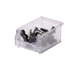 Bacs à bec transparent Systembox P160 x L100 x H75 - Lot de 25