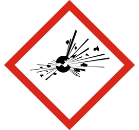 Pictogramme danger - Explosif SGH01 0,1 15 40 X 40