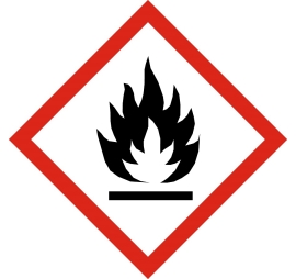 Pictogramme danger - Inflammable SGH02 0,1 15 40 X 40