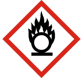Pictogramme danger - Comburant SGH03 0,1 15 40 X 40