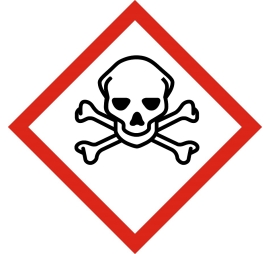 Pictogramme danger - Toxique - SGH06 0,1 15 40 X 40