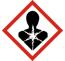Pictogramme danger - Cancérogène / Tératogène SGH08 0,1 15 40 X 40