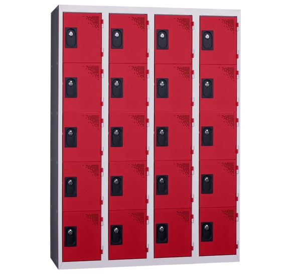 vestiaire multicases 5 cases kit rouge 