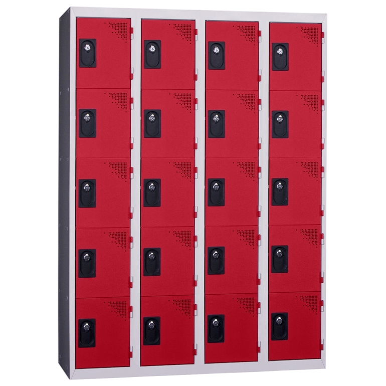 vestiaire multicases 5 cases kit rouge 