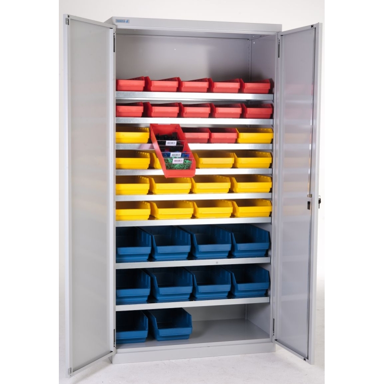 Armoire atelier avec bacs plastique Armoire atelier avec bacs plastique
