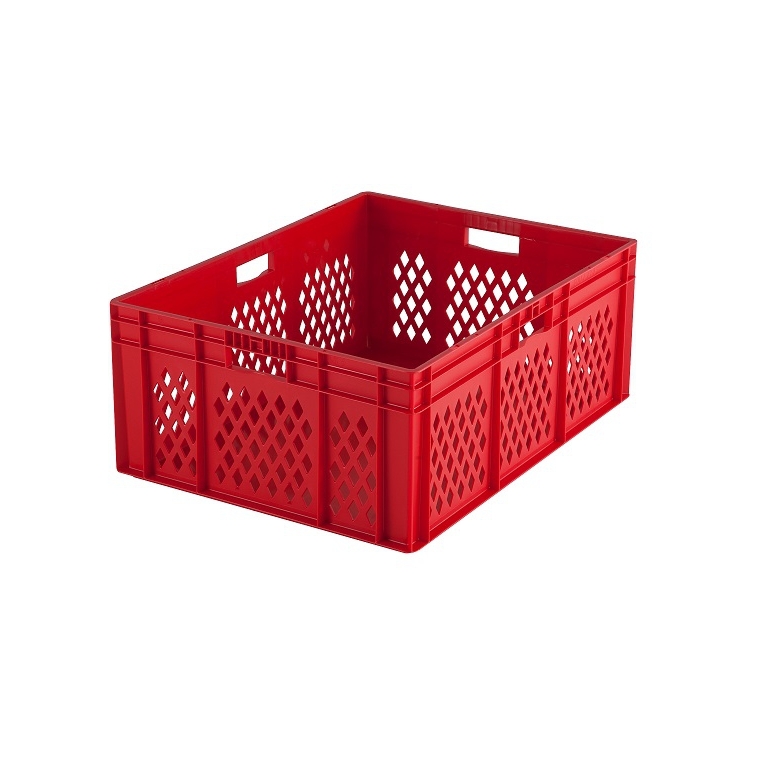 Bac plastique rouge 800x600 ajouré Bac plastique rouge 800x600 ajouré