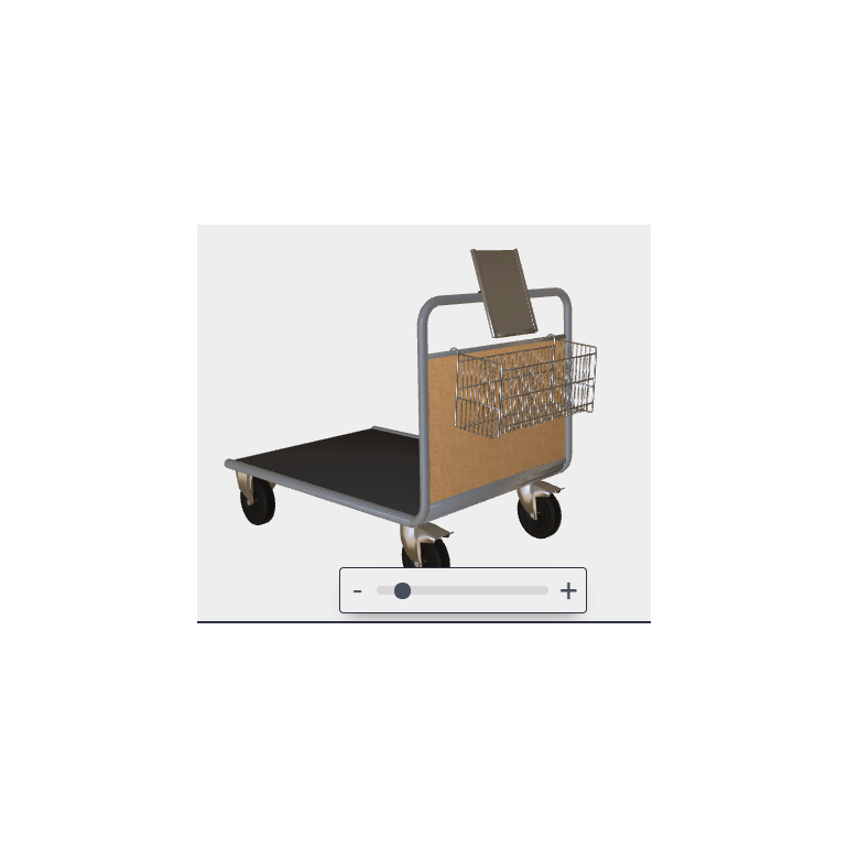 Chariot de manutention en 3D Chariot de manutention en 3D