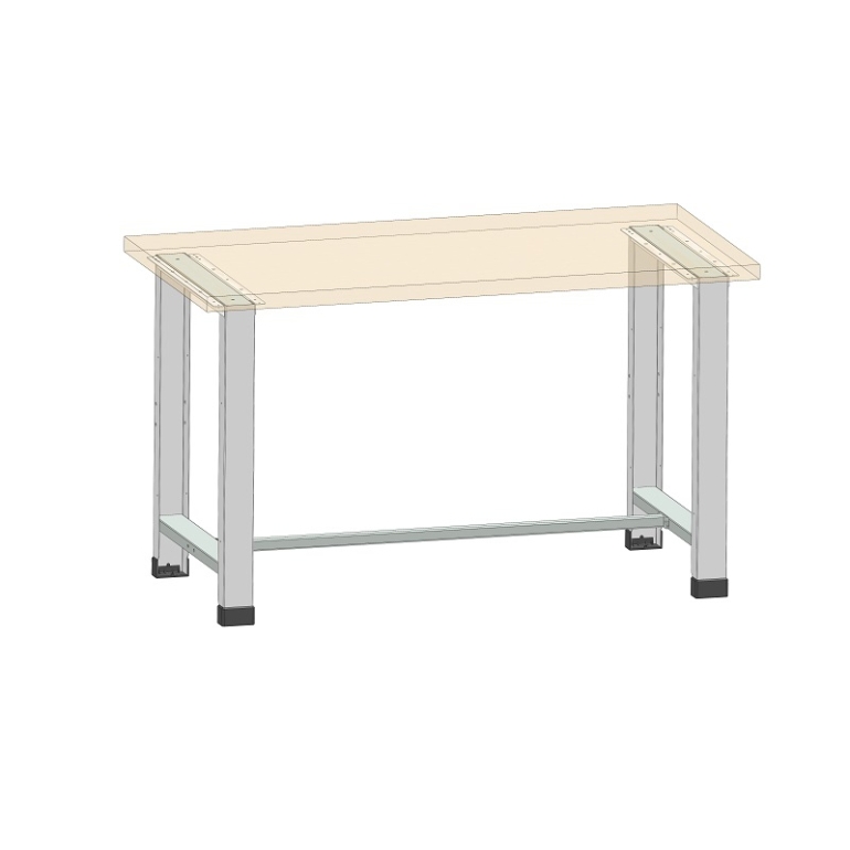 Structure fixe avec plateau en transparence pour établi Onelys Structure fixe avec plateau en transparence pour établi Onelys