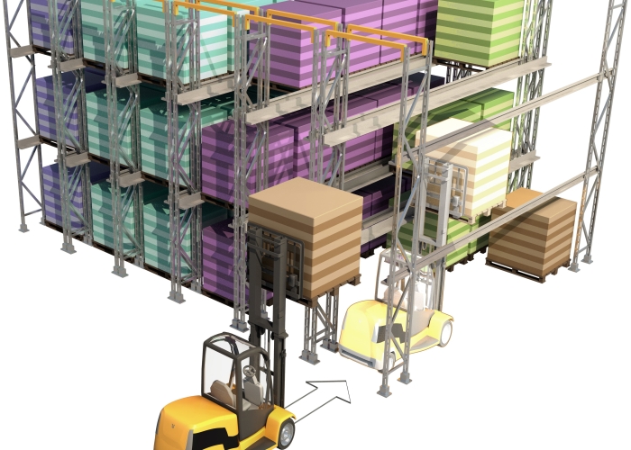 Schéma 3D système de stockage par accumulation